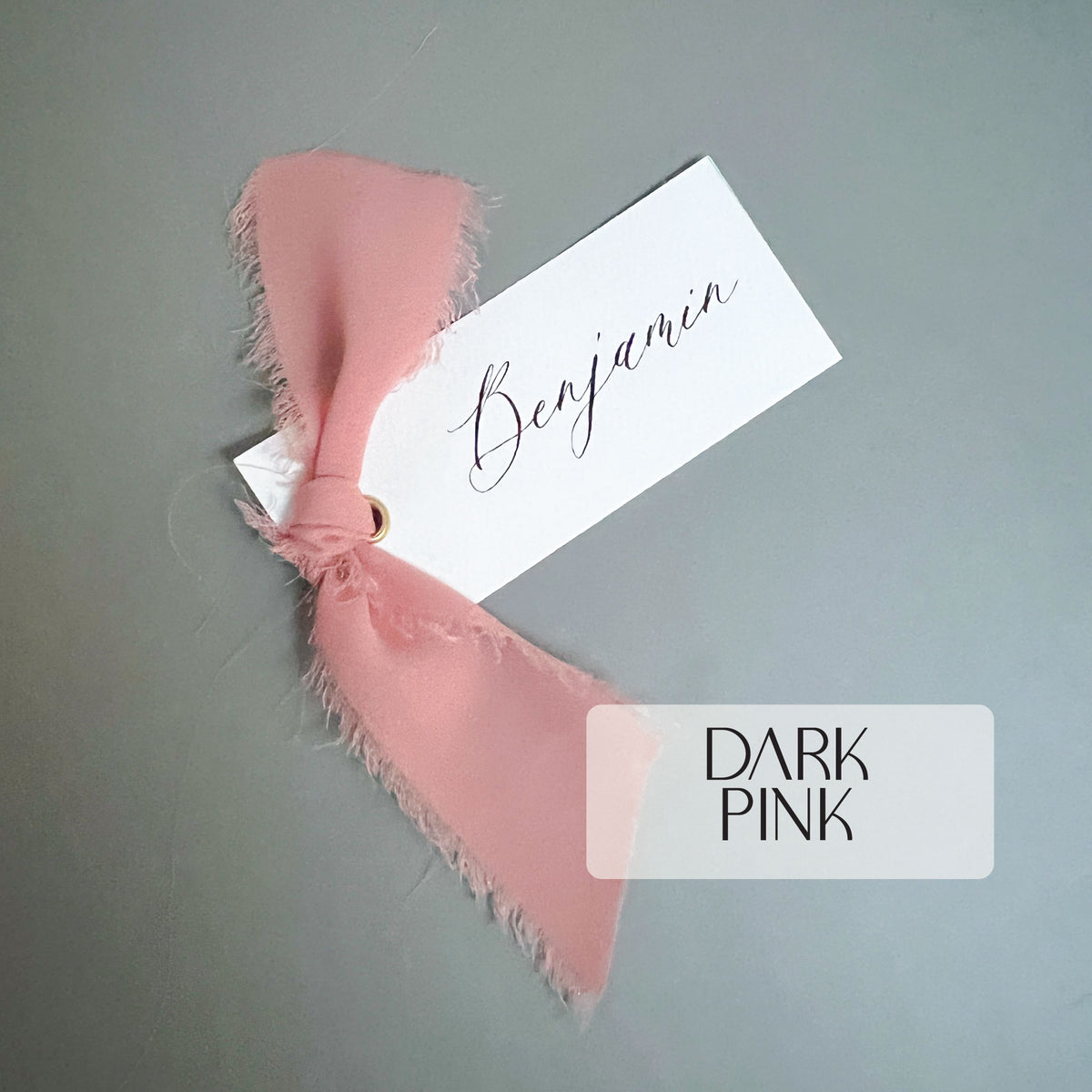 Silk Chiffon Ribbon Dark Dirty Pink