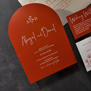 Love Invitations in Orange