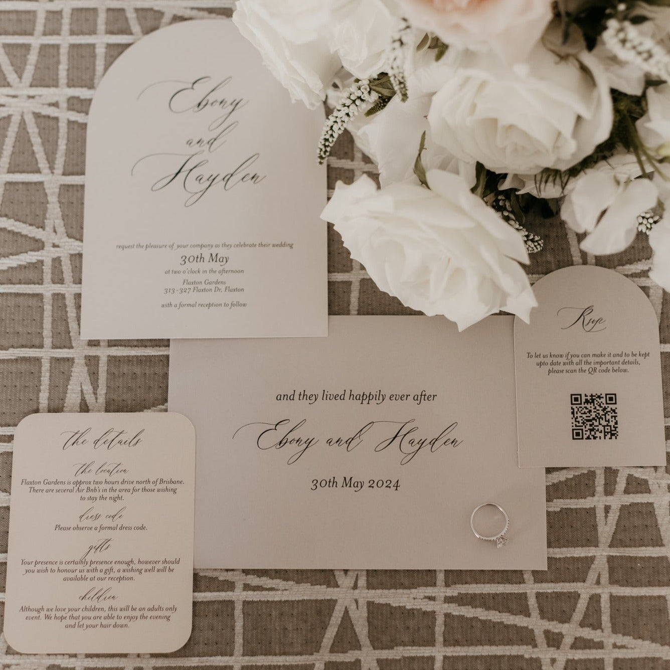 Timeless Arch Wedding Invitation Set