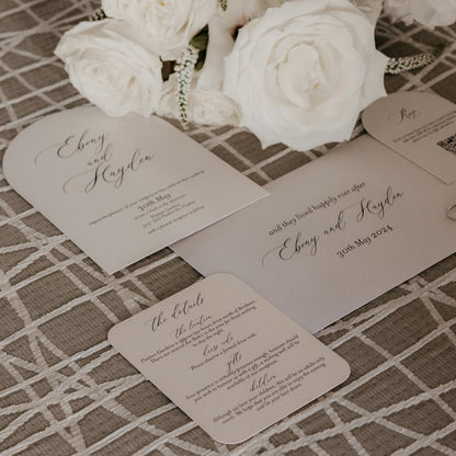 Timeless Arch Wedding Invitation Set