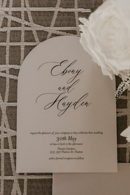 Timeless Arch Wedding Invitation Set