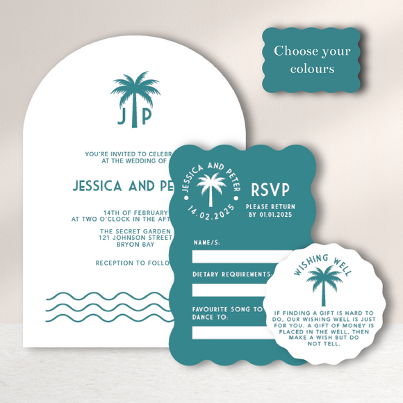 palm trees 5x7 envelopes, Zazzle in 2023